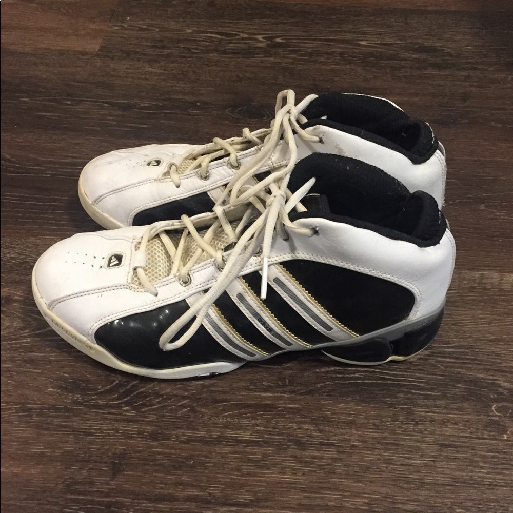 Adidas Black & White Basketball Shoes